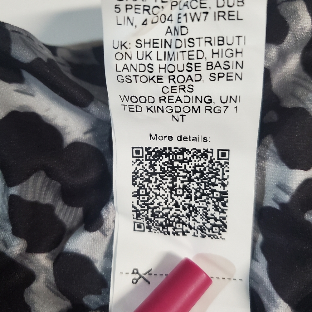 SHEIN Curve Black and White Leggings - Picture 5 of 8